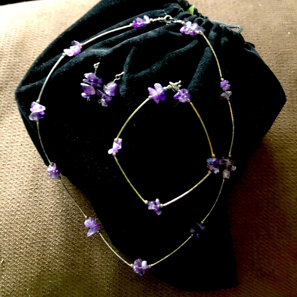 Amathyst jewelry set
